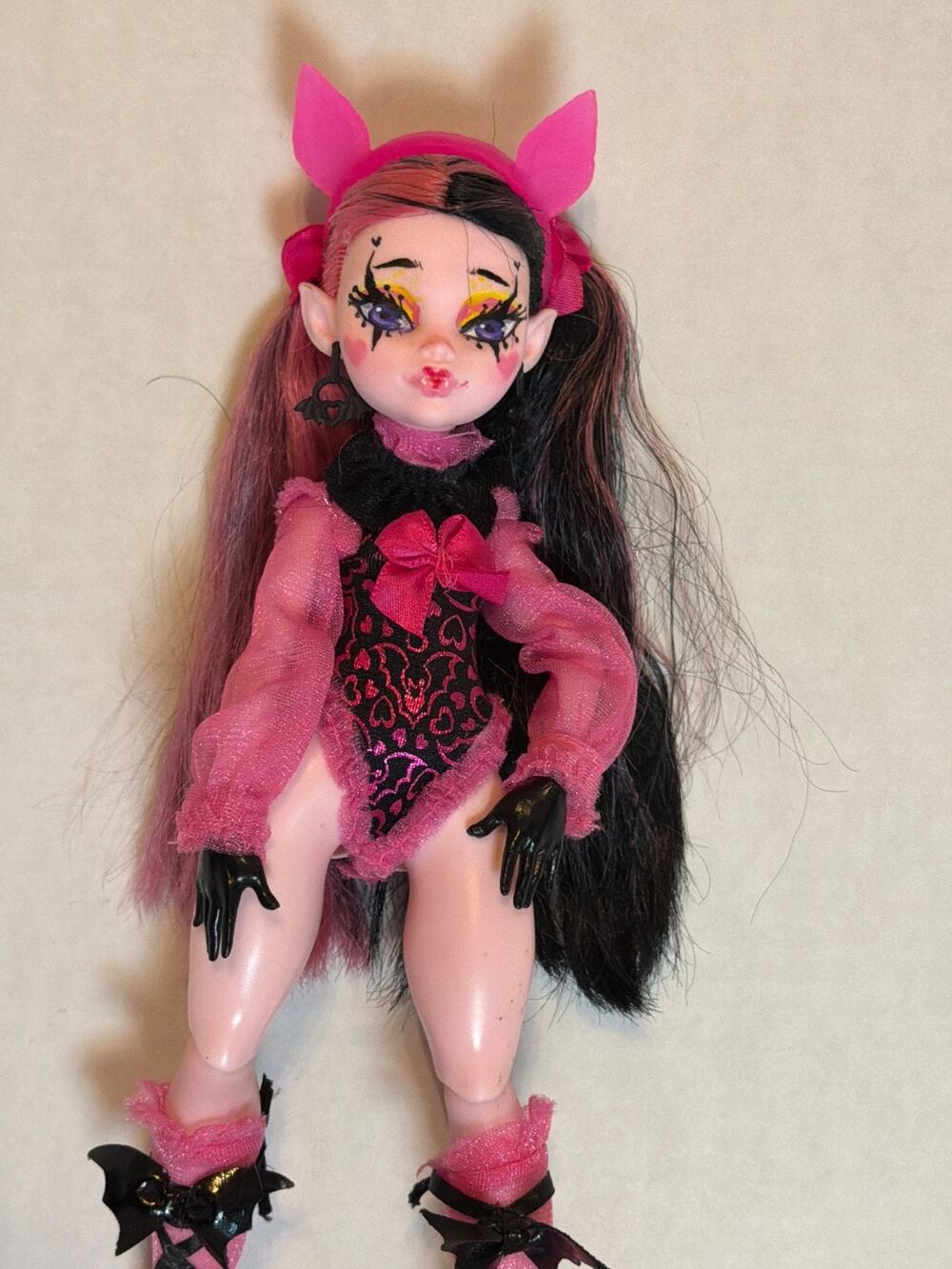 👻 OOAK Monster High doll repaint Draculaura vampire goth bjd 👻